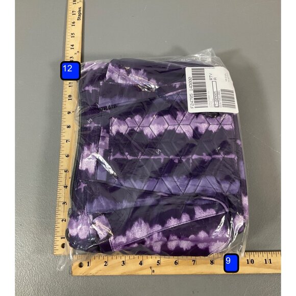 Lug Mini Shuffle SE Crossbody Bag - Quilted Purple Shibori with Metal Hardware - Picture 4 of 7